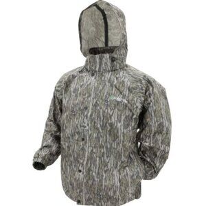 Frogg Toggs® Men's Pro Action Hooded Waterproof Mossy Oak Bottomlands Jacket Med